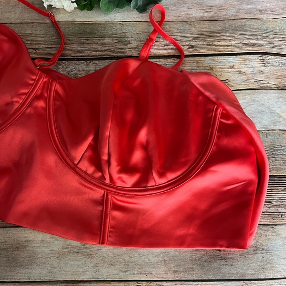 NWT Black History Month Sammy B Orange Tie Front Bustier - Picture 10 of 13